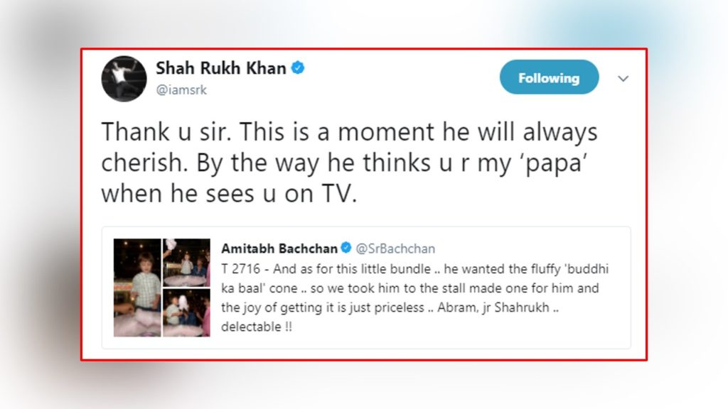 Abram Khan, Amitabh Grandpa, Amitabh Bachchan, Shah Rukh Khan